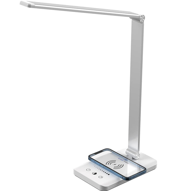 Ambertronix LED Desk Lamp with Wireless Charger