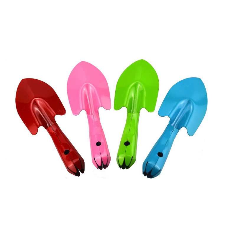 Annymall Metal Garden Mini Round Shovel | Set 4 Pieces