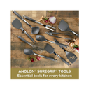 Anolon SureGrip 6Piece Nonstick Cookware Set Color Gray