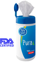 Antibacterial Wet Wipes In Resealable Container - 100 Count