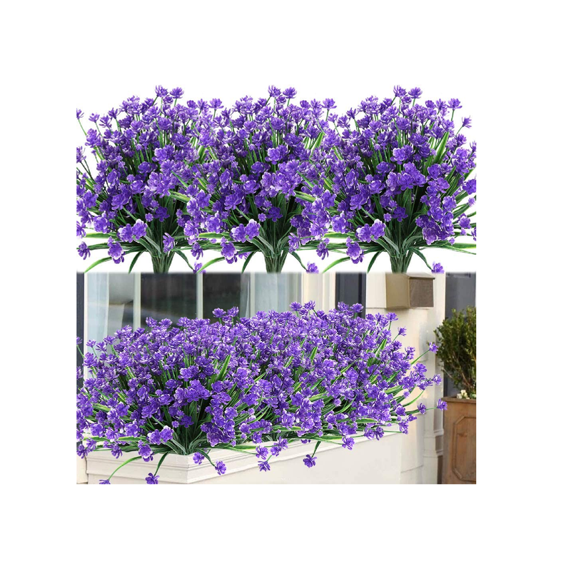 ArtBloom Artificial Flowers | UV Resistant | Synthetic Plastic Vegetation | Indoor and Outdoor Hanging Plants | Garden| Porch| Window| House| Wedding| Farm| Decor