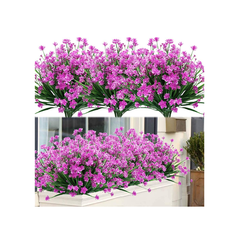 ArtBloom Artificial Flowers | UV Resistant | Synthetic Plastic Vegetation | Indoor and Outdoor Hanging Plants | Garden| Porch| Window| House| Wedding| Farm| Decor