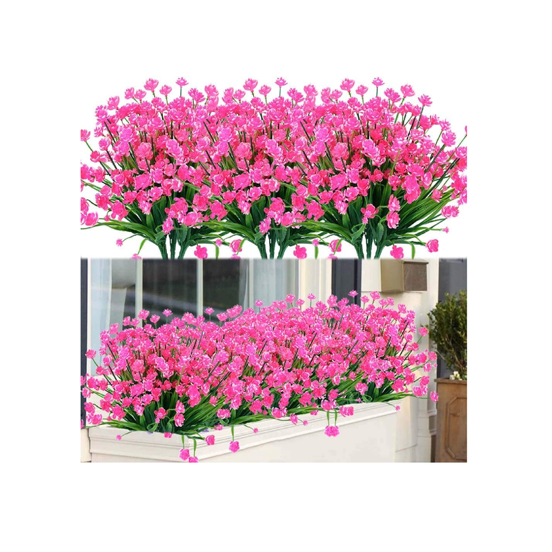 ArtBloom Artificial Flowers | UV Resistant | Synthetic Plastic Vegetation | Indoor and Outdoor Hanging Plants | Garden| Porch| Window| House| Wedding| Farm| Decor