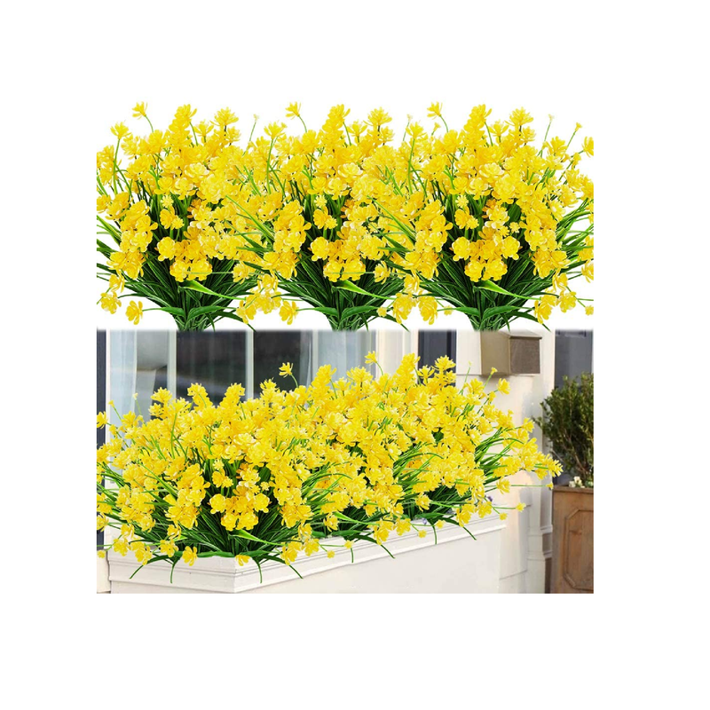 ArtBloom Artificial Flowers | UV Resistant | Synthetic Plastic Vegetation | Indoor and Outdoor Hanging Plants | Garden| Porch| Window| House| Wedding| Farm| Decor