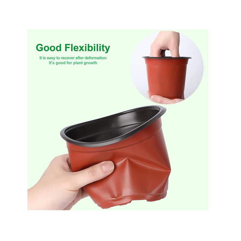 Augshy 110 6" Plastic Nursery Pots| Seed Starting Pots