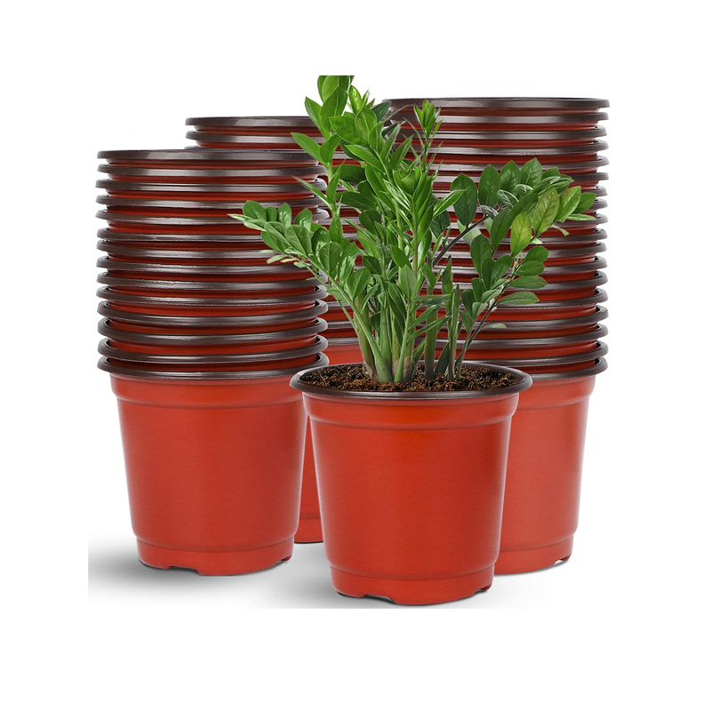 Augshy 110 6" Plastic Nursery Pots| Seed Starting Pots