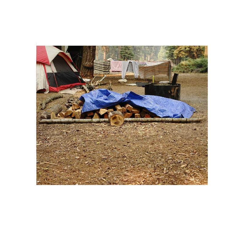 B-Air Grizzly Tarps - Large Multi-Purpose Waterproof Tarp Poly Cover - 5 Mil Thick Blue