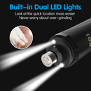 BDJ Dog Nail Grinder with 2 LED Lights 3 Speed Rechargeable Electric Nail Clipper