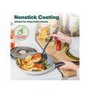 BELLA 12-Piece Cooking Baking and Storage Cookware Set| Color Red