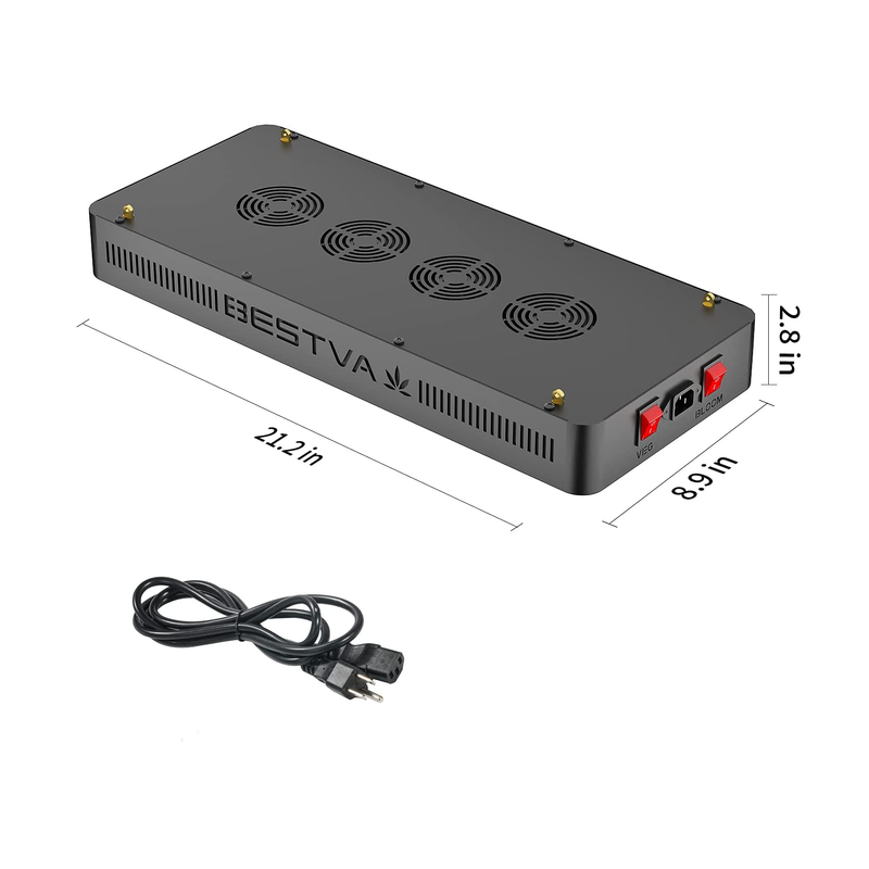 BESTVA 2000W Led Grow Light 5x4ft Coverage LM301B Diodes 10x Optical R