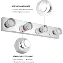 BRIVOLAT LED Vanity Lights 20W 4 Lamps Hollywood Style Bathroom