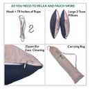 Hanging Hammock Bdecoru | 2 Layer Fabric Swing Chair