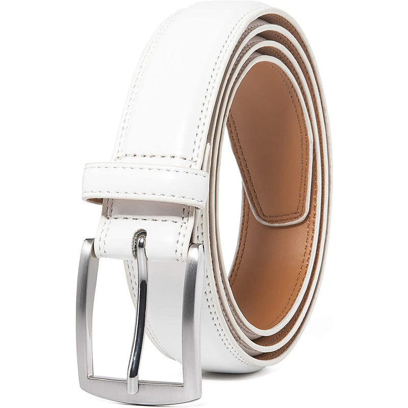 Belts for Men | Handmade Genuine Leather | 100% Cow Leather | Color White