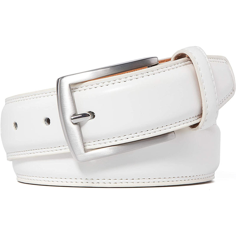 Belts for Men | Handmade Genuine Leather | 100% Cow Leather | Color White