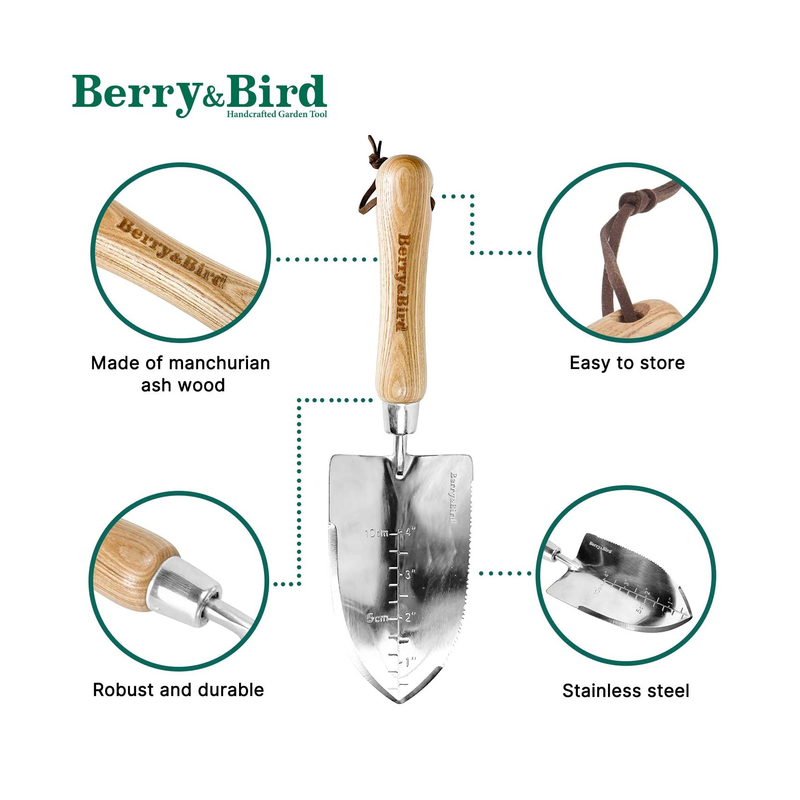 Berry&Bird Garden Serrated Planting Trowel