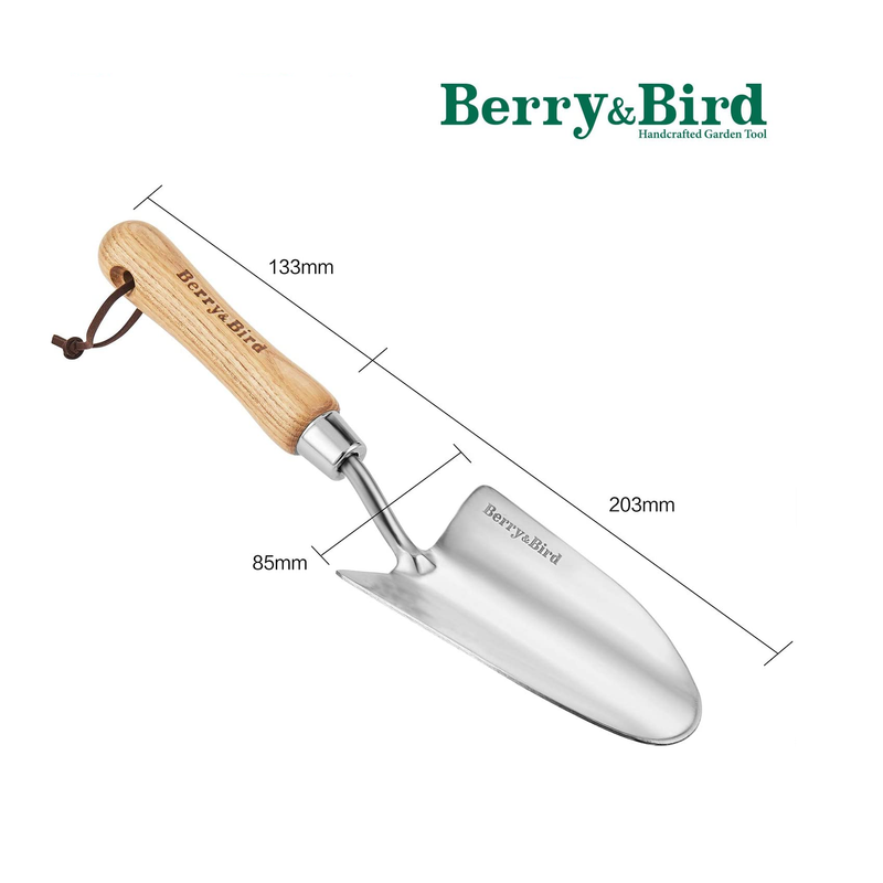 Berry&Bird Stainless Steel Trowel | Garden Small Flower Hand Shovel