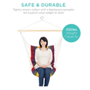 Best Choice Products Cotton Hammock Chair  | Padded Pendant