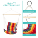 Best Choice Products Cotton Hammock Chair  | Padded Pendant