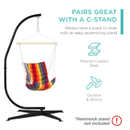 Best Choice Products Cotton Hammock Chair  | Padded Pendant