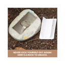 Bits and Pieces Fake Rock Spare Key Hider Patio Decorations