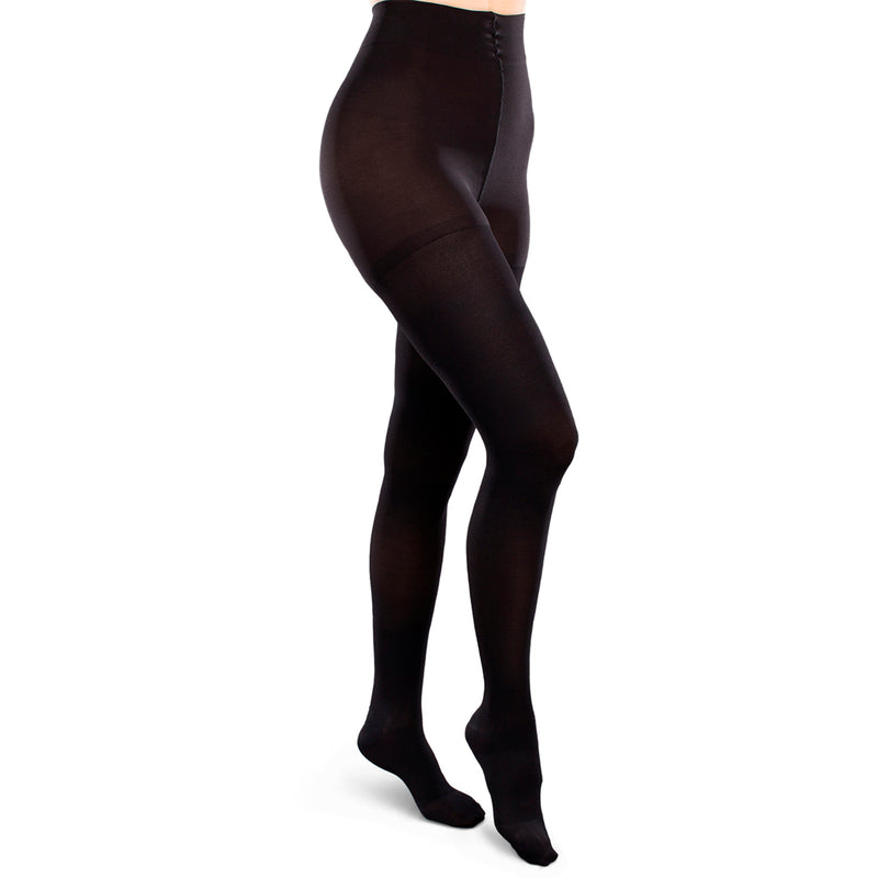 Ease Opaque Moderate Suppor Wome's Pantyhose 20 - 30 Black Small Short - One Pair (