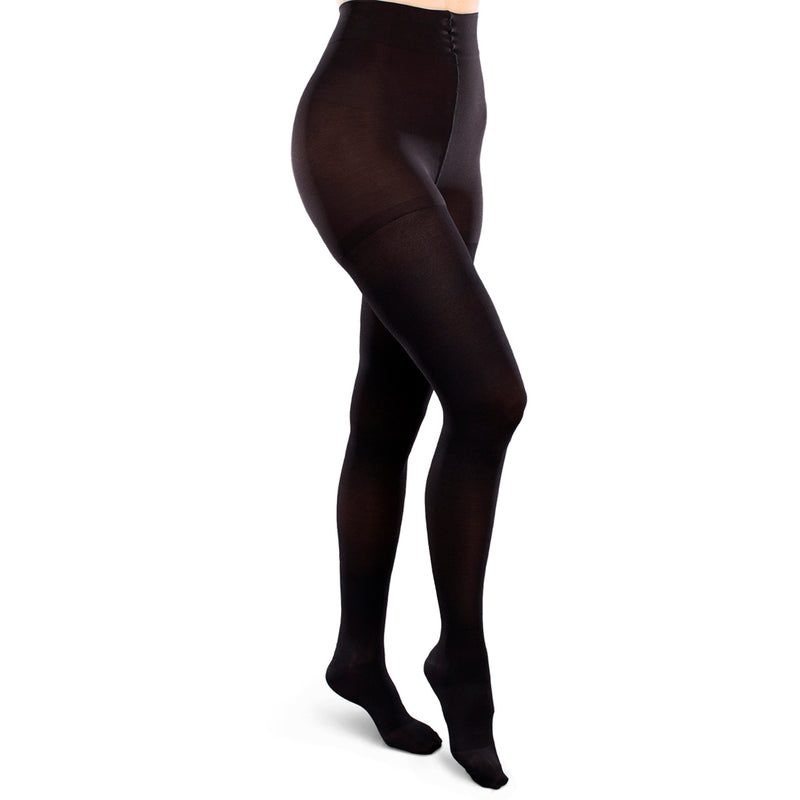Ease Opaque Moderate Suppor Wome's Pantyhose 20 - 30 Black Medium Long - One Pair (