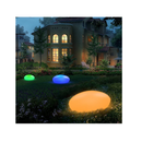 Blibly Solar Lights | for Garden Cobblestone Shaped Lamp Glowing Outdoor Decoration | White & RGB Lights | Waterproof Landscape Night Lights for Lawn/Patio/Pathway Color:White