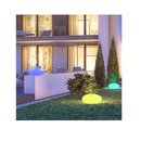 Blibly Solar Lights | for Garden Cobblestone Shaped Lamp Glowing Outdoor Decoration | White & RGB Lights | Waterproof Landscape Night Lights for Lawn/Patio/Pathway Color:White