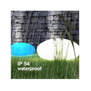 Blibly Solar Lights | for Garden Cobblestone Shaped Lamp Glowing Outdoor Decoration | White & RGB Lights | Waterproof Landscape Night Lights for Lawn/Patio/Pathway Color:White