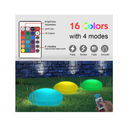 Blibly Solar Lights | for Garden Cobblestone Shaped Lamp Glowing Outdoor Decoration | White & RGB Lights | Waterproof Landscape Night Lights for Lawn/Patio/Pathway Color:White