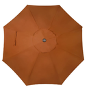 Blissun 9' Outdoor Aluminum Patio Umbrella Market Striped