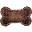 Bone Dry Pet Storage Collection  Bone Shaped Hyacinth Toy Basket