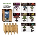 Bonsai Tree Seeds Kit | 8 Popular Varieties of Non GMO Mini Bonsai Trees