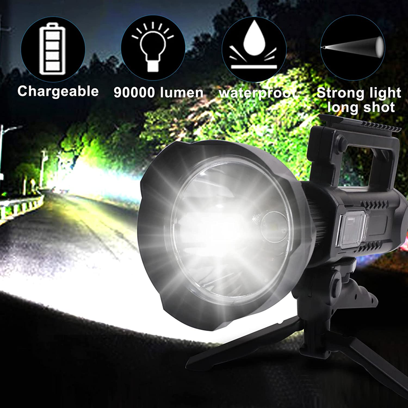 Brochure Rechargeable LED Spotlights 90000 High Lumens