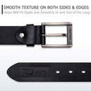 Buffway - Men's Belt Heavy Duty Italian Leather | Width 1.5" | Color Black