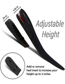 Burlingham’s Shoe Lifts for Men and Women Elevated Invisible Cushioned Heel Inserts | Arch Support Elevator Insoles