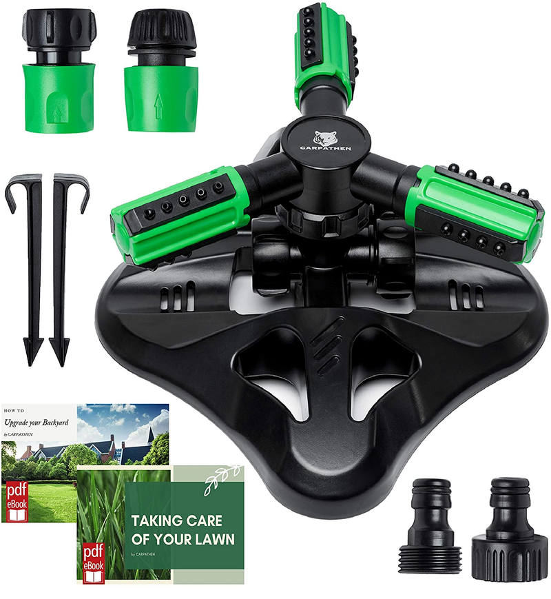 CARPATHEN 360 Rotating Garden Sprinkler | Automatic Lawn Sprinkler