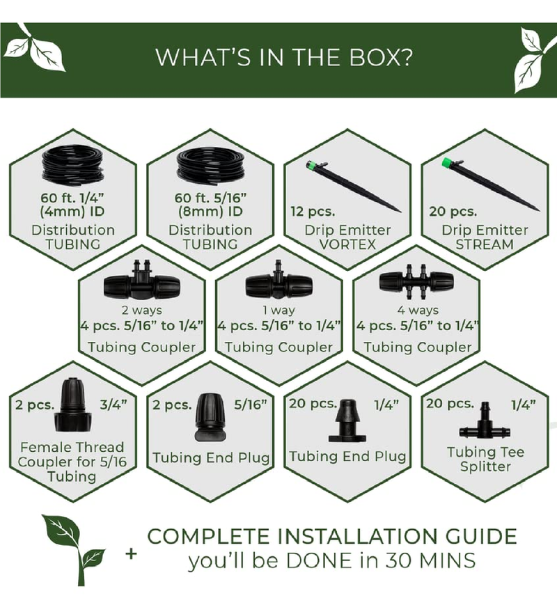 CARPATHEN Drip Irrigation Kit | Garden Irrigation System