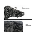 CJGQ Black Pebbles for Plants Bulk Bag Aquarium Gravel | Polished Decorative Stone