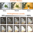 CUMKA | Clip-on Desk Lamp, 48-LED Desk Lamp with 3 Lighting Modes