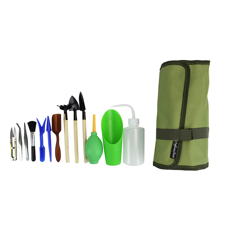 California Picnic Succulent Kit Roll Organizer Gardening Tool Set