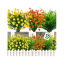Camlinbo Artificial Flowers For Outdoor | Spring And Summer Decoration | UV Resistant Artificial Boston Fern| For The Home| Garden| Outside| Porch| Decoration| Hanging Pots (Mixed)