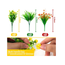 Camlinbo Artificial Flowers For Outdoor | Spring And Summer Decoration | UV Resistant Artificial Boston Fern| For The Home| Garden| Outside| Porch| Decoration| Hanging Pots (Mixed)