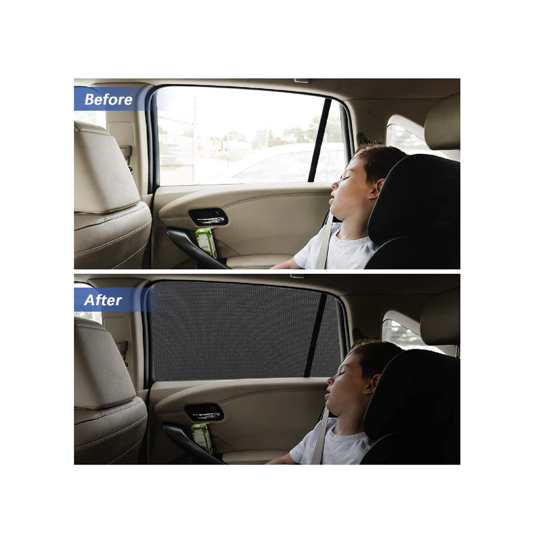 Car Window Sunshade Breathable Mesh Screen Stretch