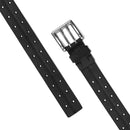 Carhartt Men's Signature Casual Belt | Black With Satin Nickel Finish