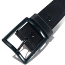 Carhartt Men's Signature Casual Belt | Bridle Leather Heat Creased Belt (Black With Matte Gunmetal Finish)