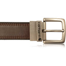 Carhartt Men's Signature Casual Belt | Brown/Black With Nickel Roller Finish