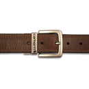Carhartt Men's Signature Casual Belt | Brown/Black With Nickel Roller Finish