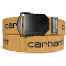 Carhartt Men's Signature Casual Belt | Gold With Black Logo & Matte Gunmetal Finish