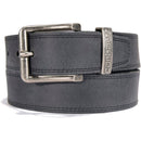 Carhartt Men's Signature Casual Belt | Jefferson Belt (Black With Nickel Roller Finish)
